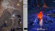 Stone Rose locations below the Rustblood Pass (Image via Kuro Games)